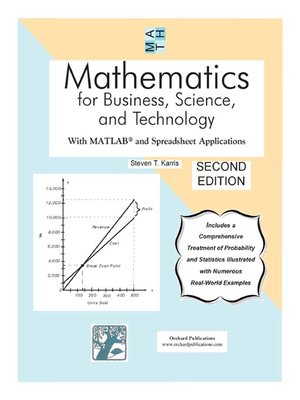 cover image of Mathematics for Business, Science, and Technology